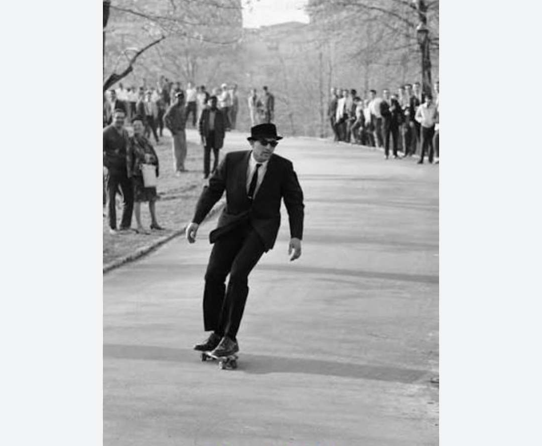 Skater in suit, 1965
